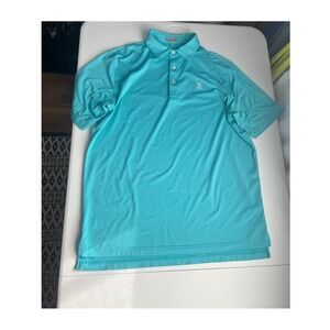 Peter Millar Summer Comfort Golf Polo Shirt Striped SR 1923‎ Logo Large